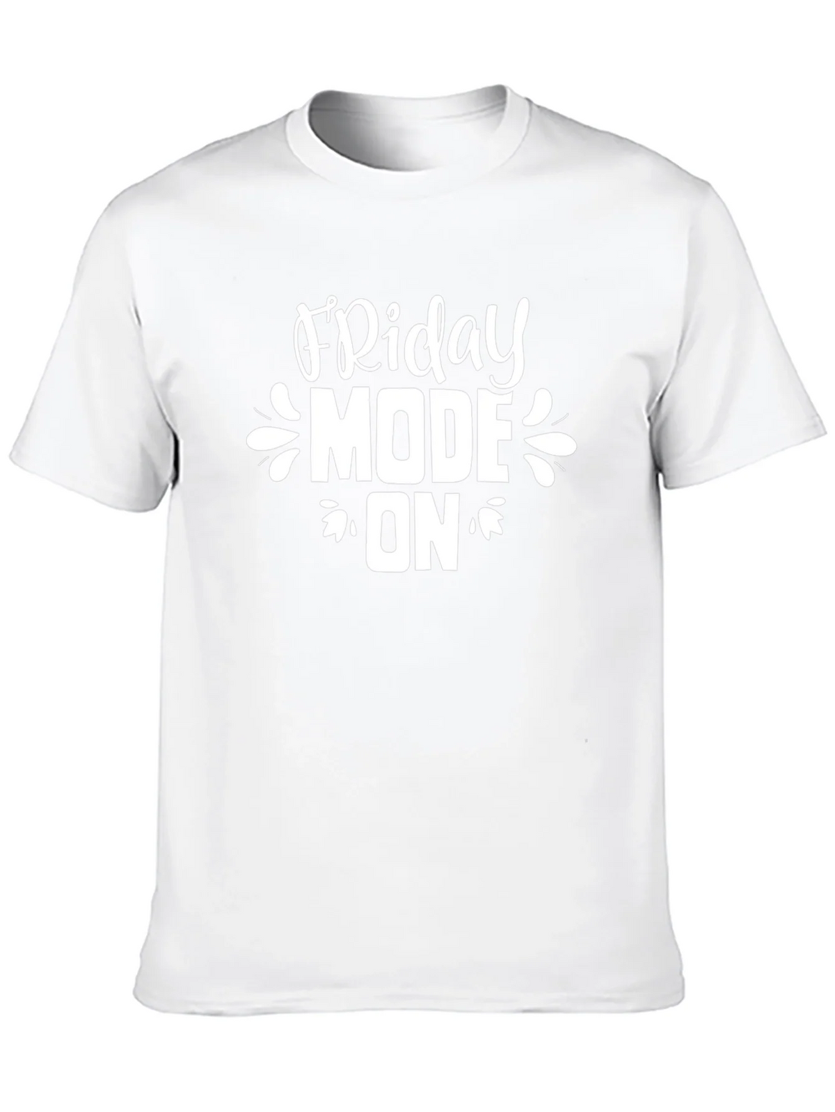 Friday Mode On Graphic Tee - Black Cotton Casual T-Shirt product image 9