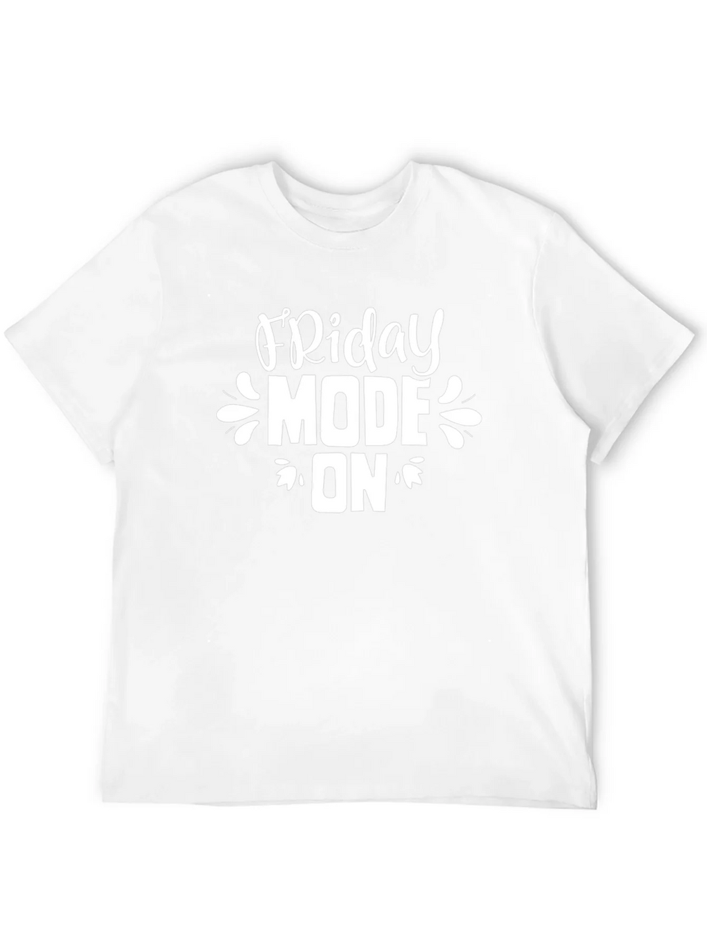Friday Mode On Graphic Tee - Black Cotton Casual T-Shirt product image 11