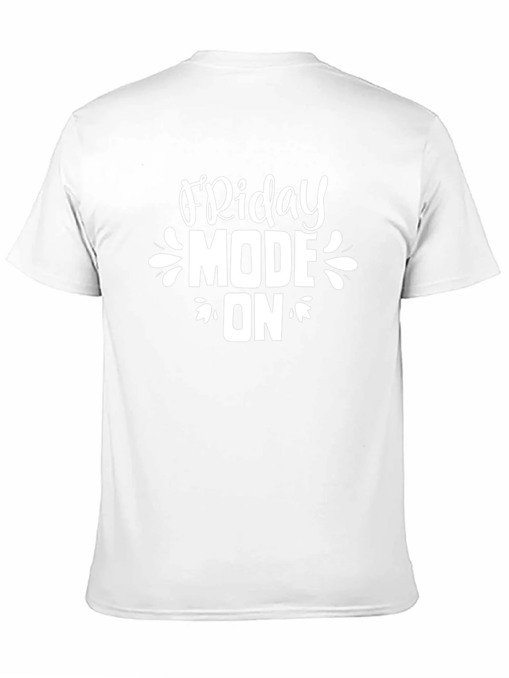 Friday Mode On Graphic Tee - Black Cotton Casual T-Shirt product image 10