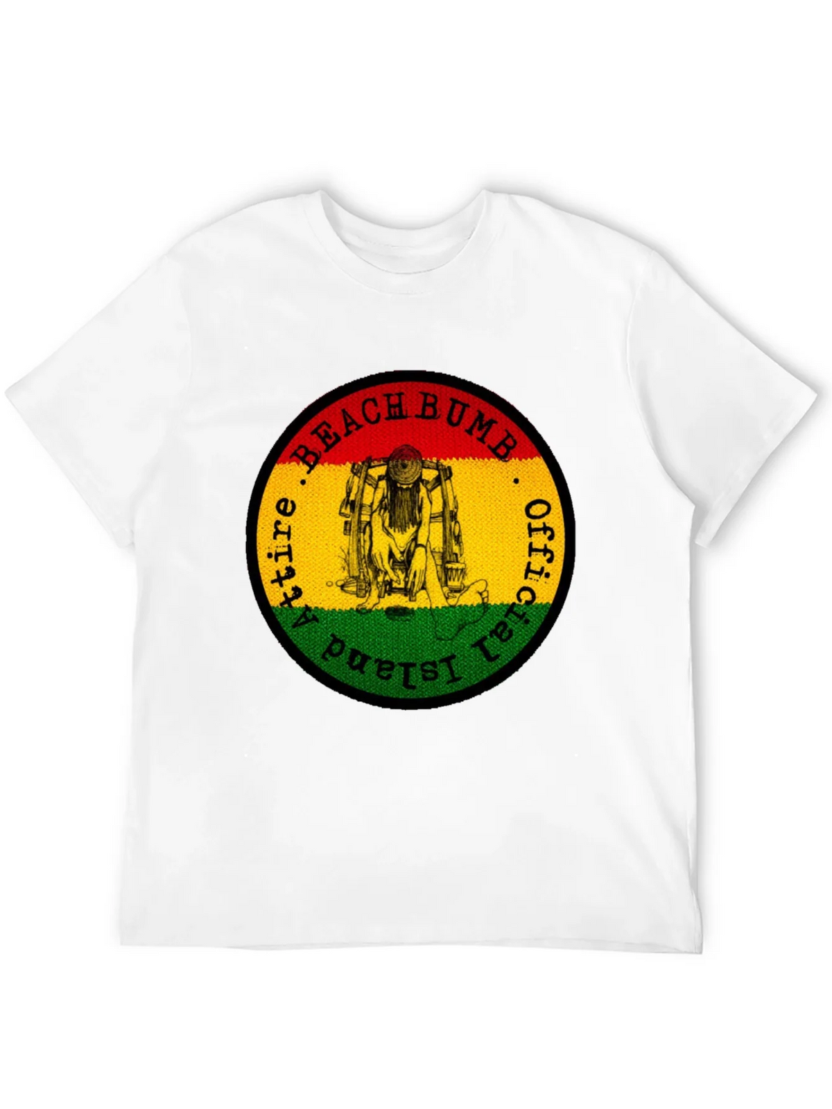 Official Beach Bum Island Attire Black T-Shirt product image 10