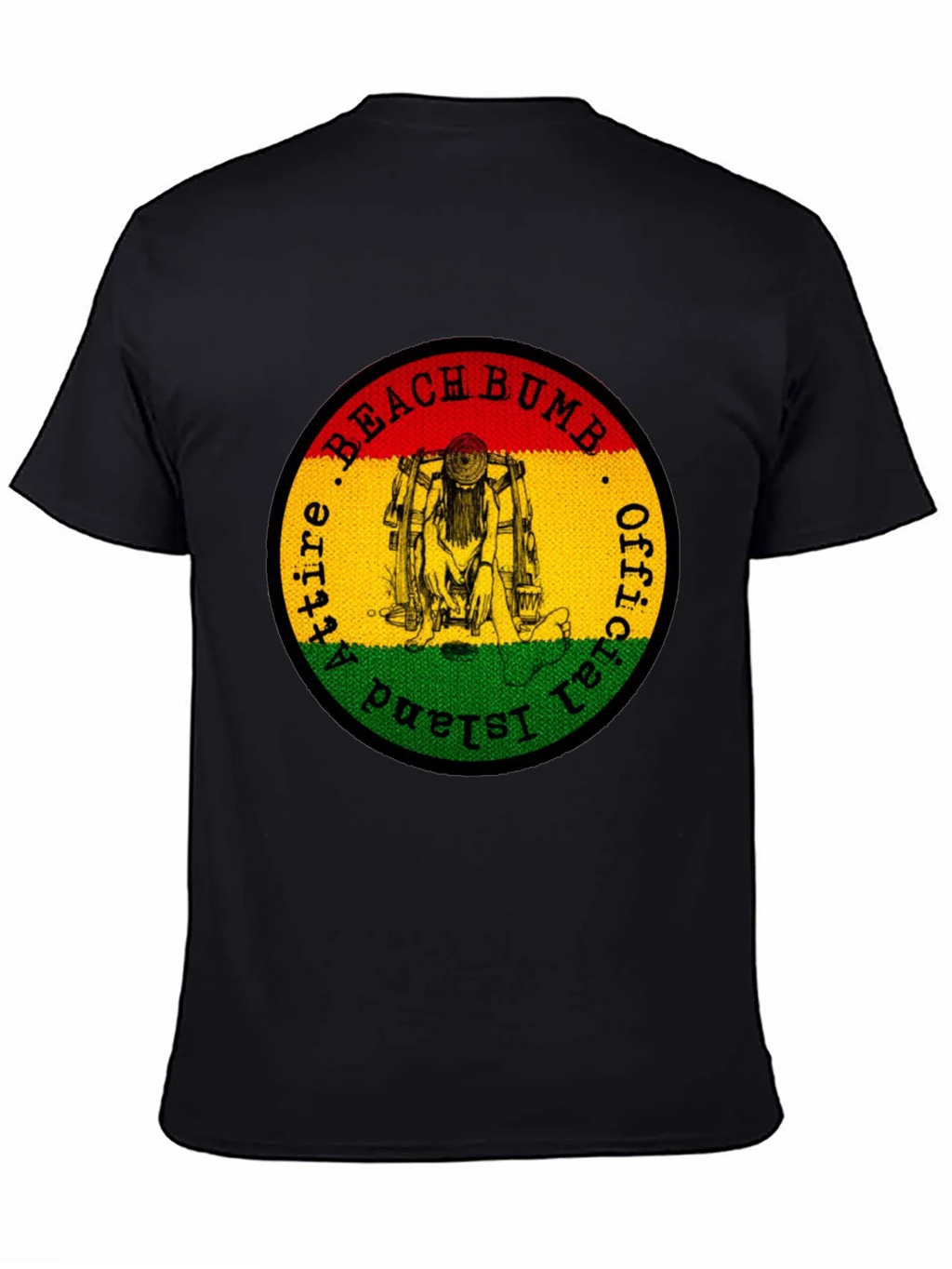 Official Beach Bum Island Attire Black T-Shirt product image 4