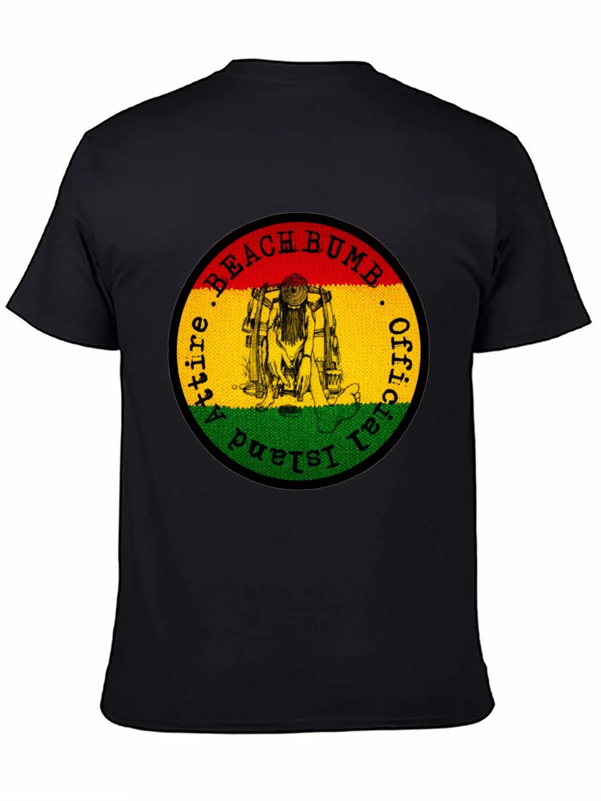 Official Beach Bum Island Attire Black T-Shirt product image 4