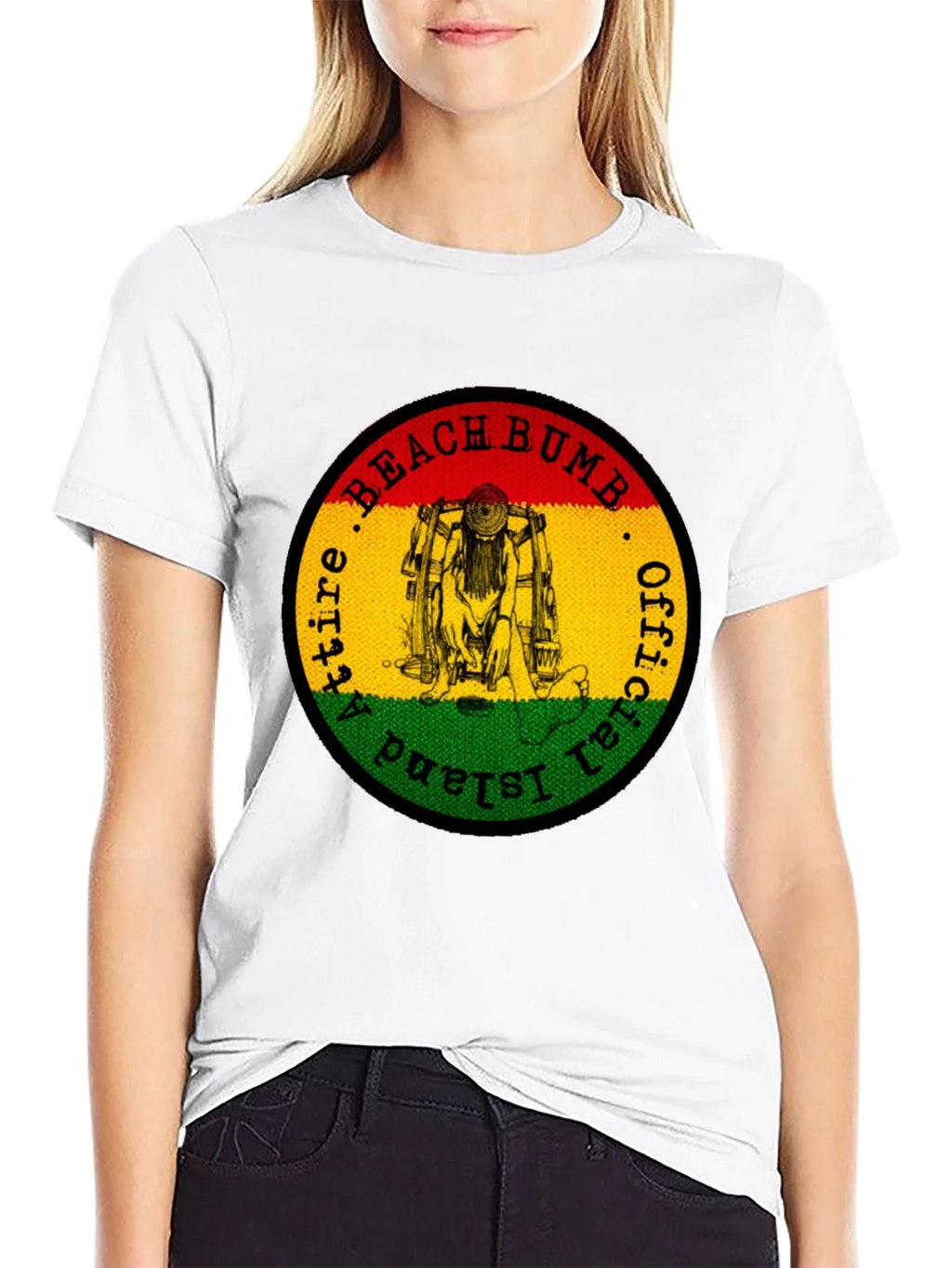Official Beach Bum Island Attire Black T-Shirt product image 7