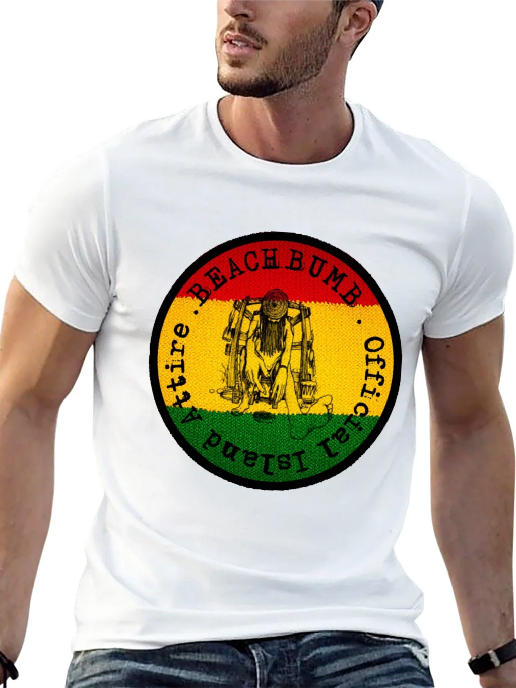 Official Beach Bum Island Attire Black T-Shirt product image 11
