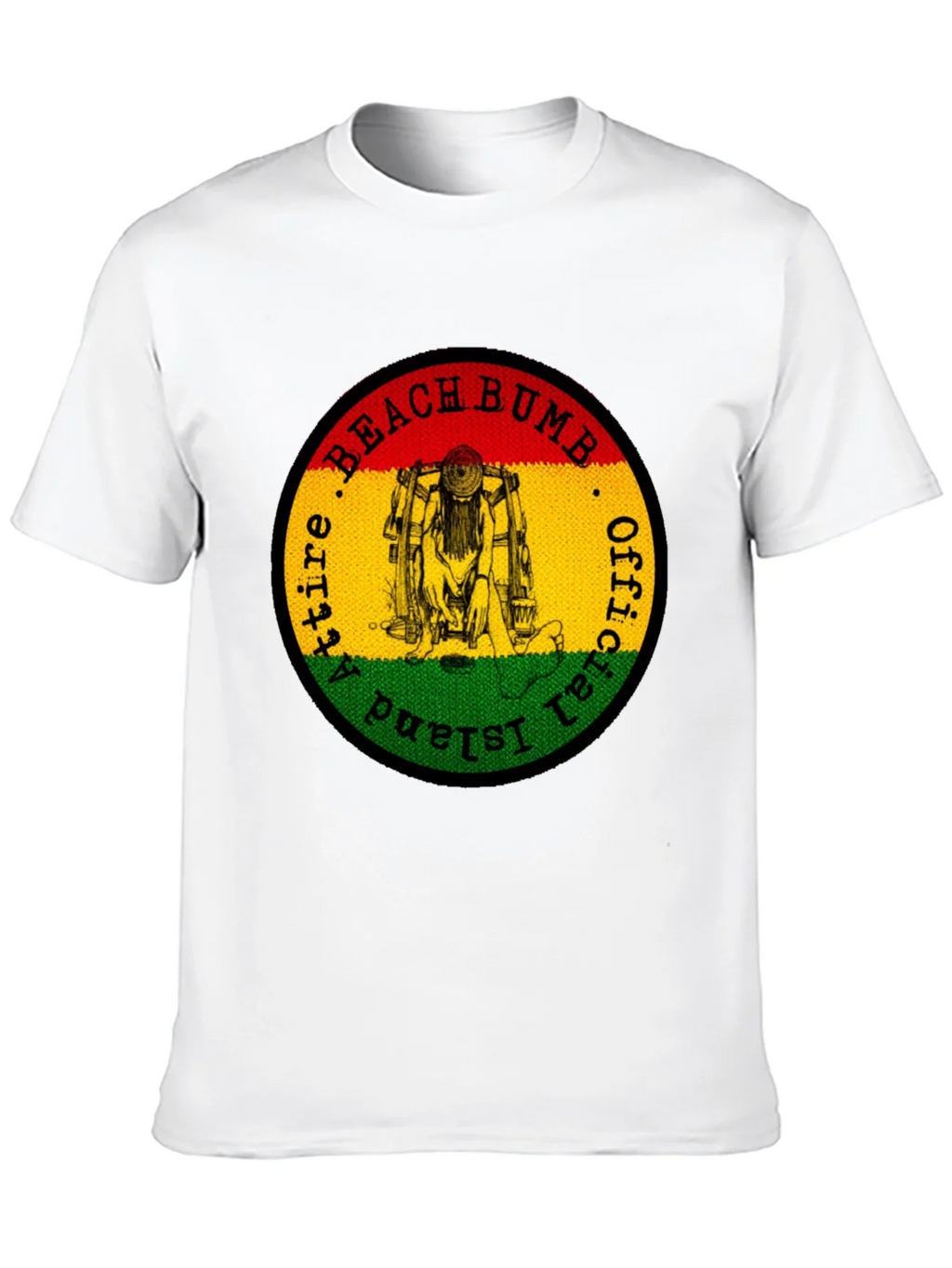 Official Beach Bum Island Attire Black T-Shirt product image 8