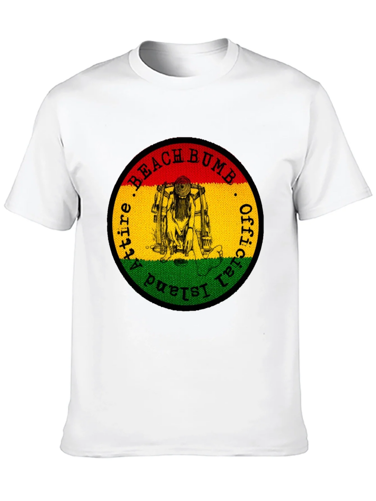 Official Beach Bum Island Attire Black T-Shirt product image 8