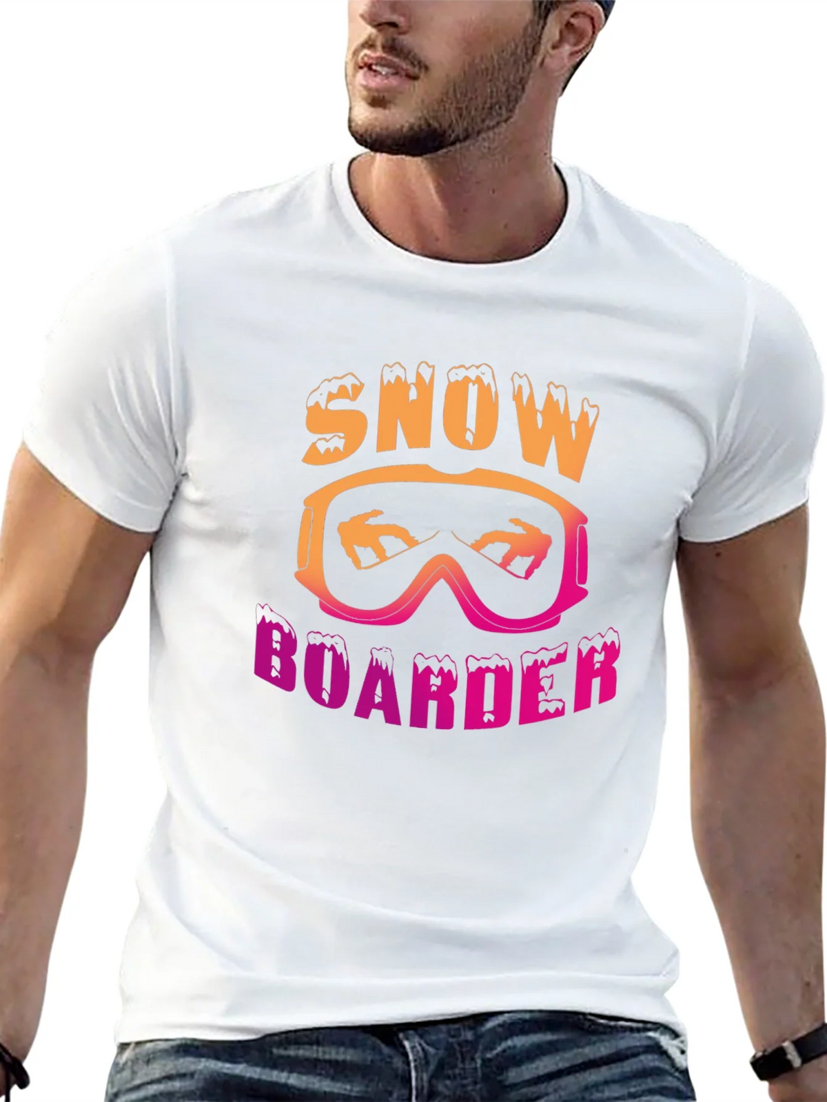 Snowboarder Graphic Tee - Black product image 12