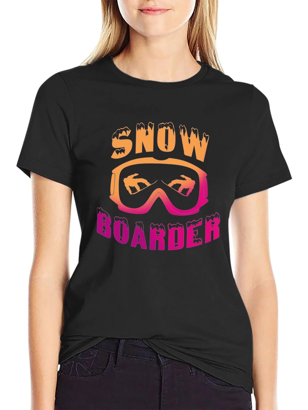 Snowboarder Graphic Tee - Black product image 2