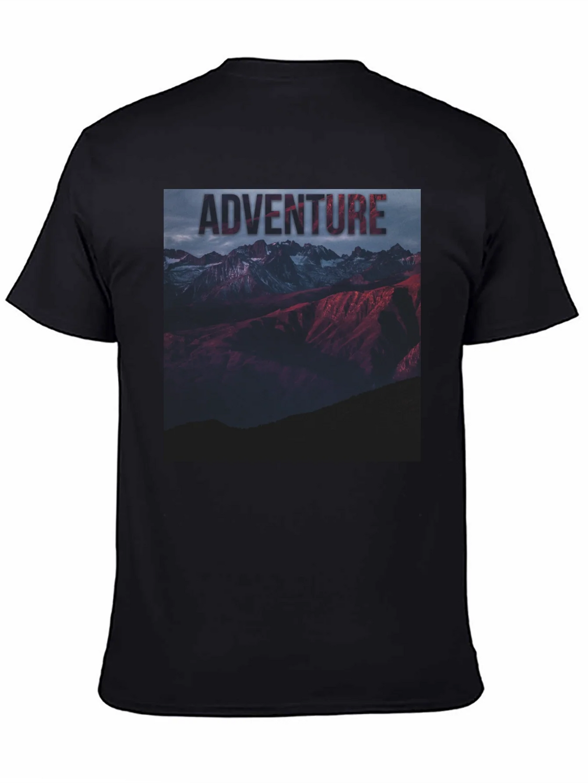 Adventure Mountain Graphic Tee - Black Unisex T-Shirt product image 4