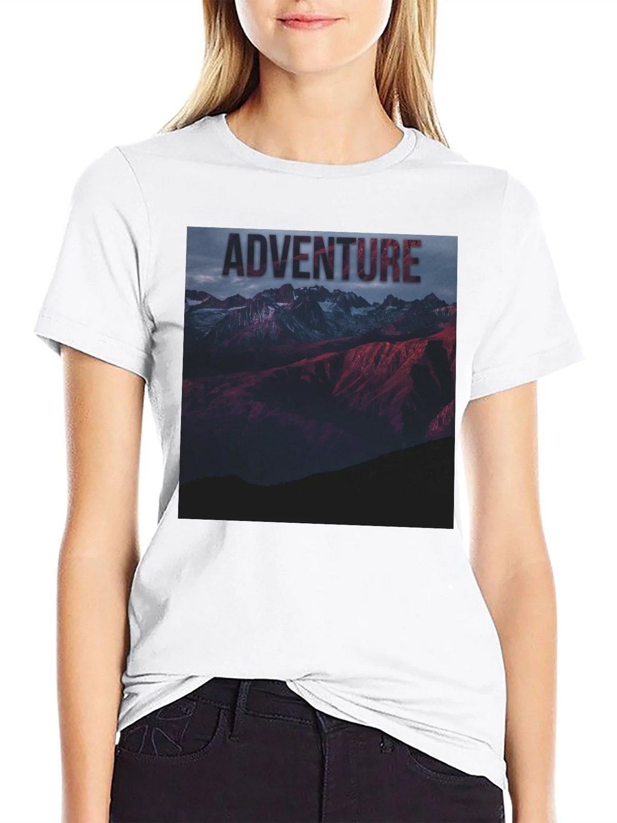 Adventure Mountain Graphic Tee - Black Unisex T-Shirt product image 8