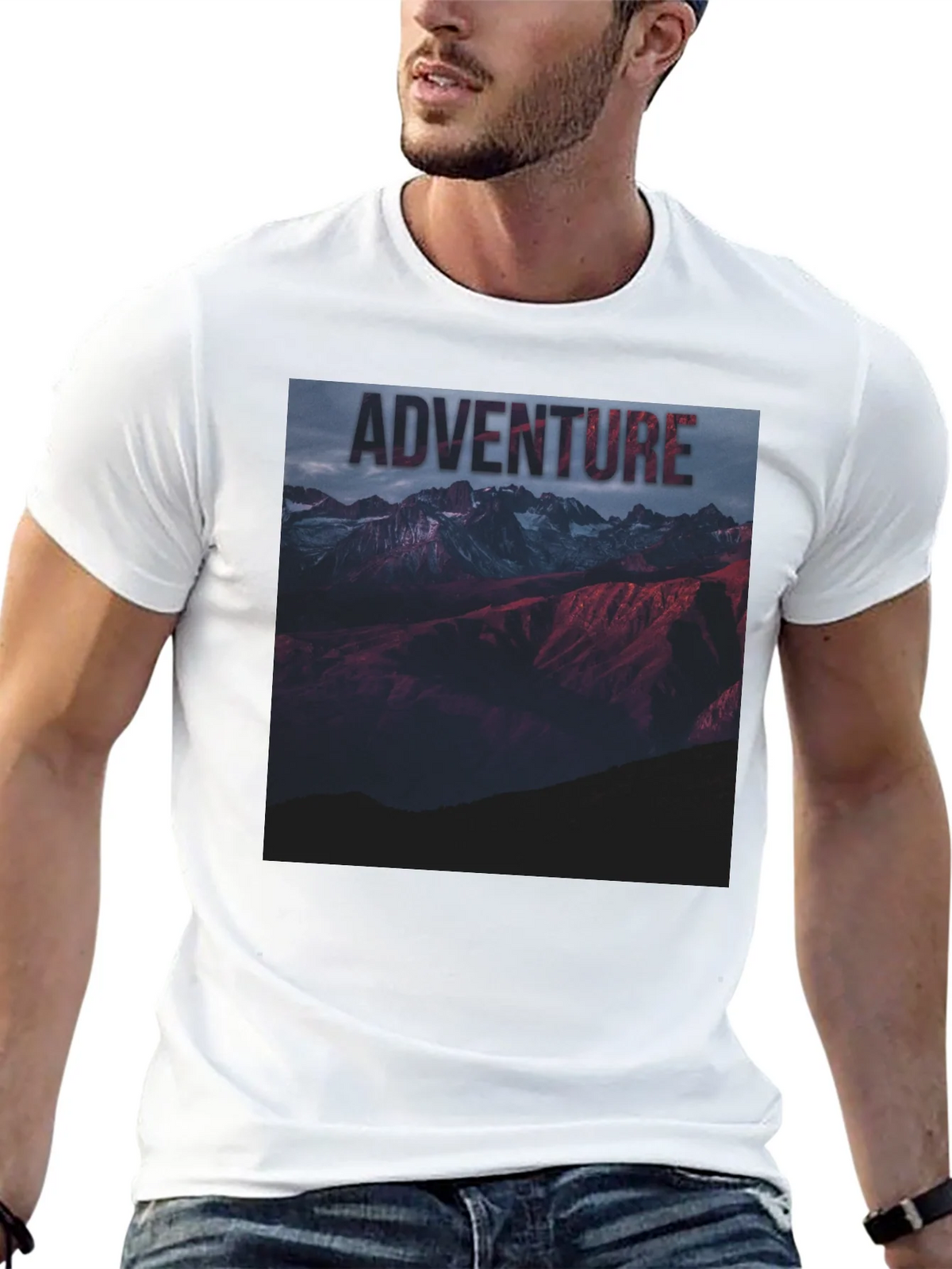 Adventure Mountain Graphic Tee - Black Unisex T-Shirt product image 12