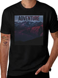 Adventure Mountain Graphic Tee - Black Unisex T-Shirt product image 1