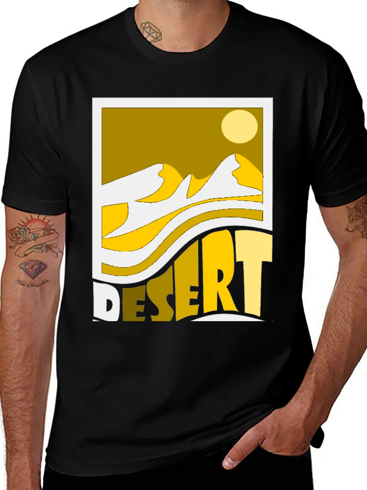 Desert Graphic Tee - Yellow Sands product image 1