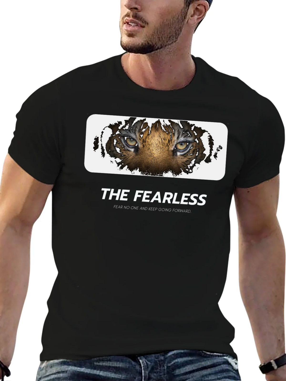 The Fearless Tiger Graphic Tee - Black Cotton product image 6