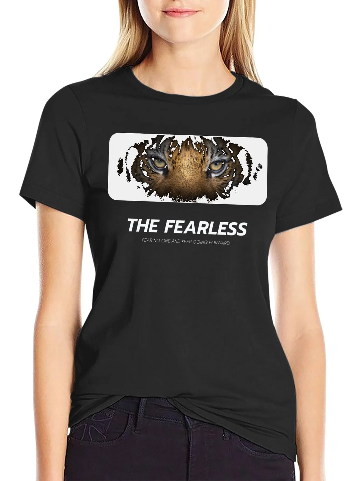 The Fearless Tiger Graphic Tee - Black Cotton product image 2