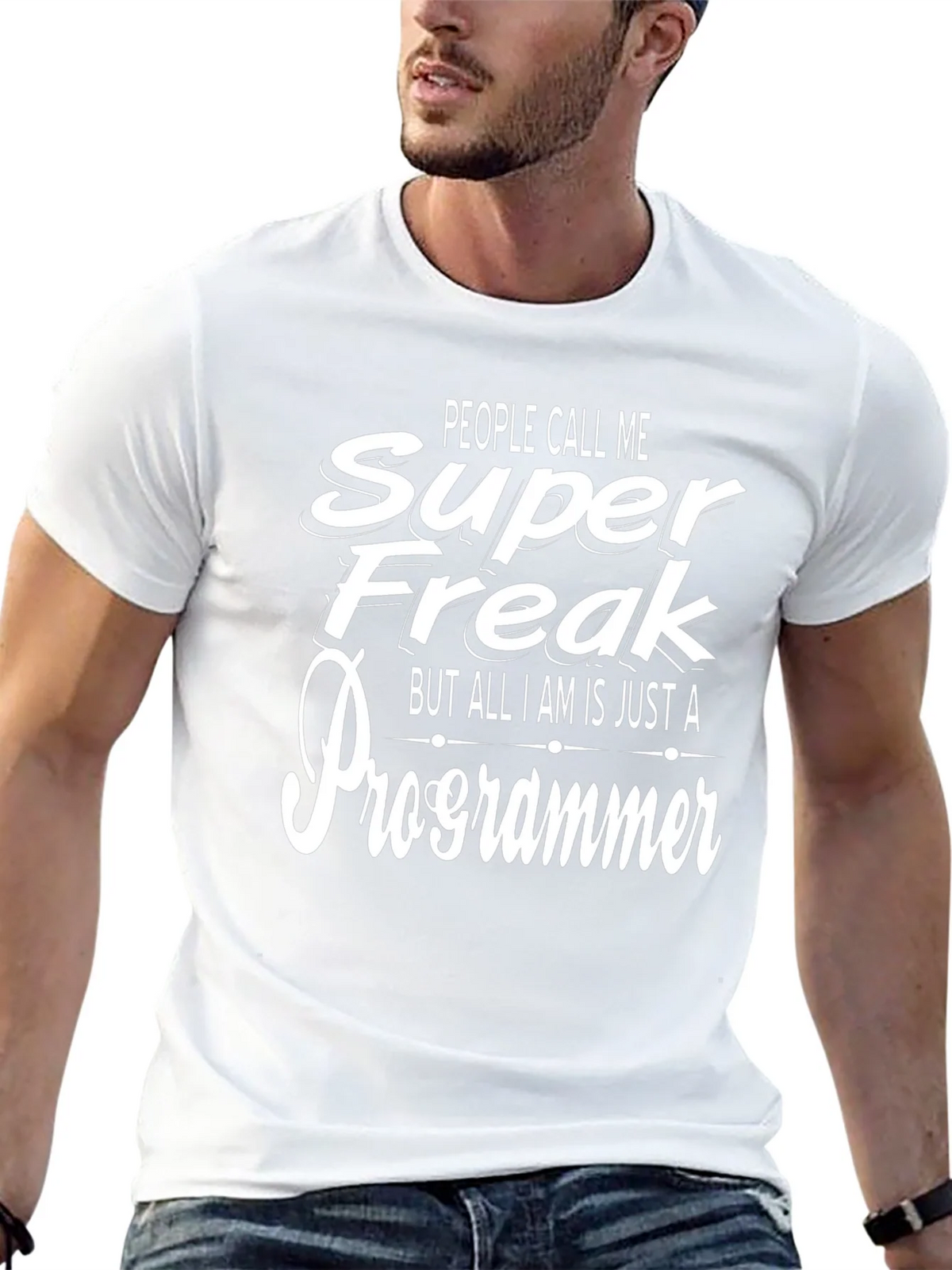 Super Freak Programmer Black T-Shirt product image 12