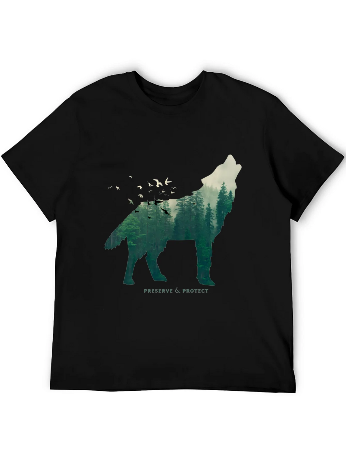 Wolf & Forest Graphic Tee - Preserve & Protect product image 5