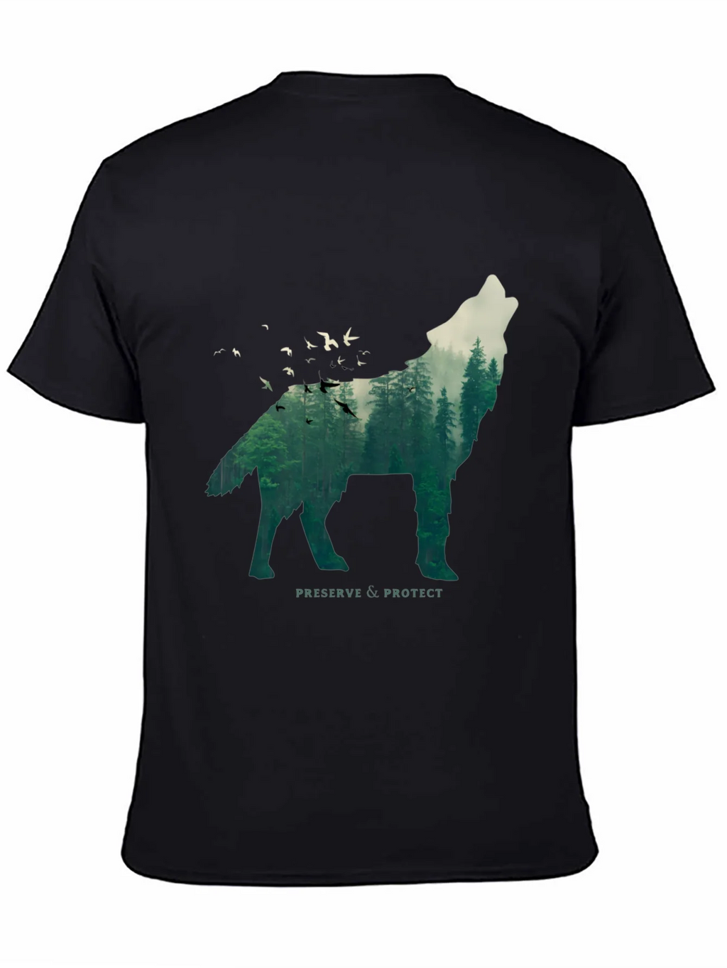 Wolf & Forest Graphic Tee - Preserve & Protect product image 4