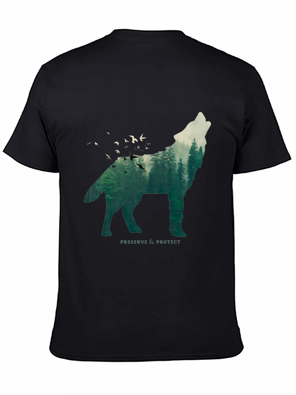 Wolf & Forest Graphic Tee - Preserve & Protect product image 4