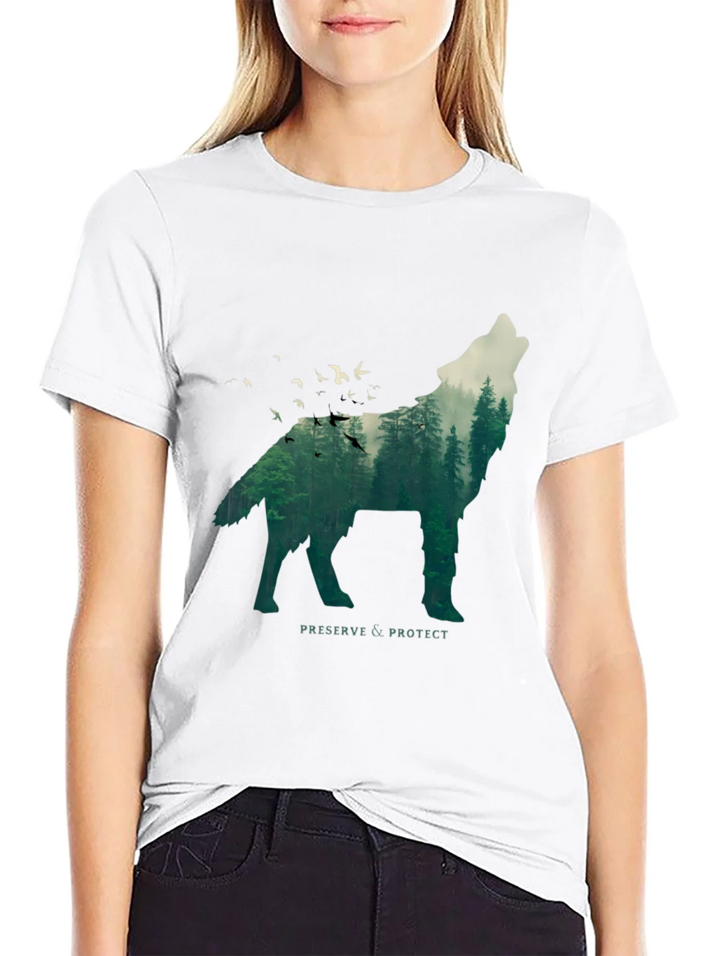 Wolf & Forest Graphic Tee - Preserve & Protect product image 8