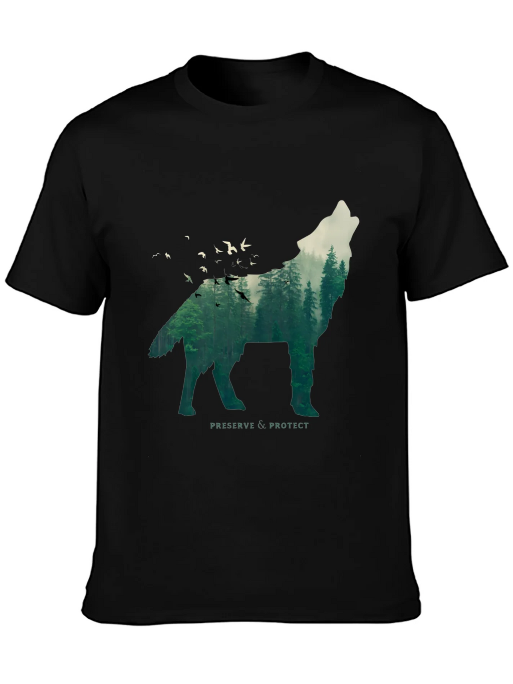 Wolf & Forest Graphic Tee - Preserve & Protect product image 3