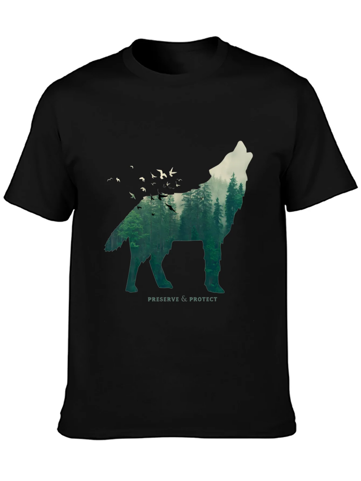 Wolf & Forest Graphic Tee - Preserve & Protect product image 3