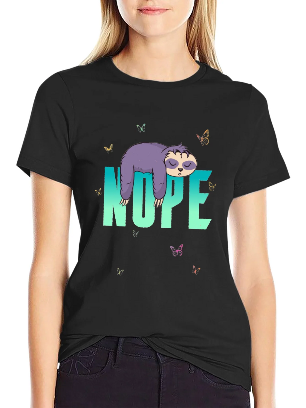 Nope Sloth T-Shirt - Relaxed Casual Wear product image 2