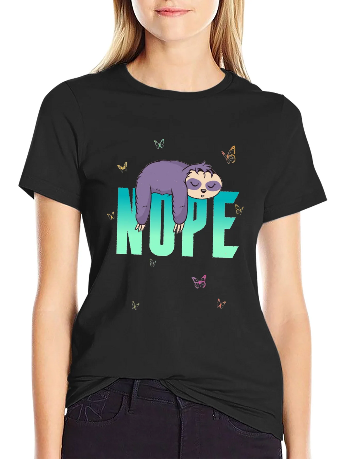 Nope Sloth T-Shirt - Relaxed Casual Wear product image 2