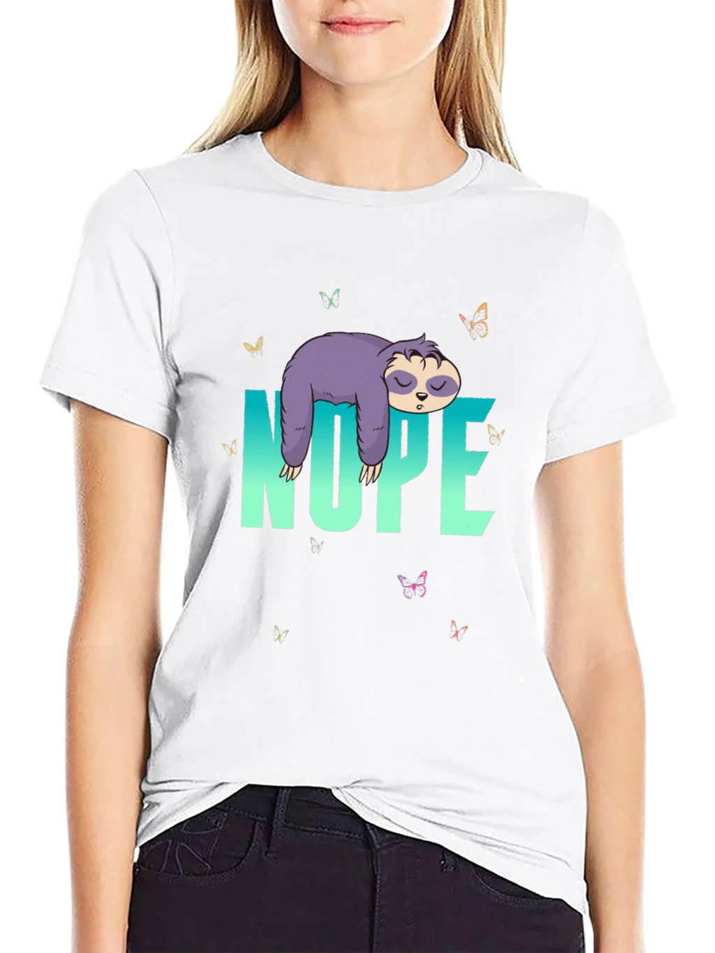 Nope Sloth T-Shirt - Relaxed Casual Wear product image 8