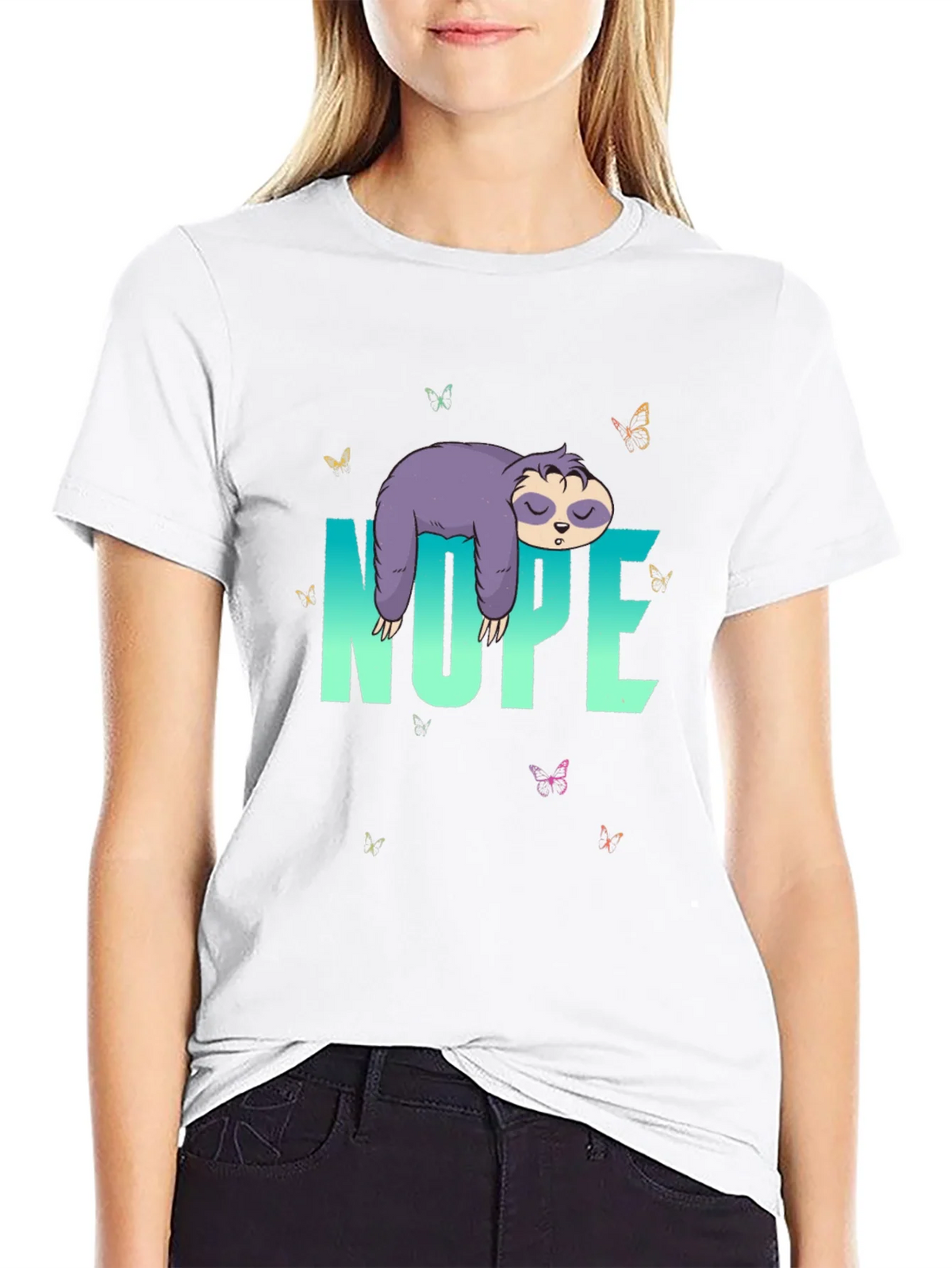 Nope Sloth T-Shirt - Relaxed Casual Wear product image 8