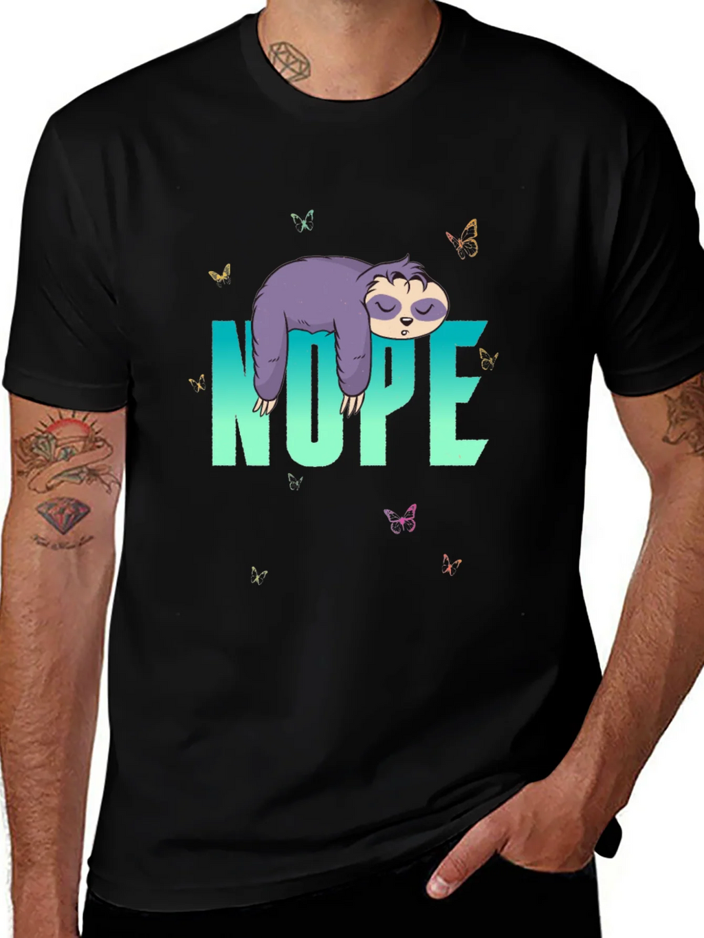 Nope Sloth T-Shirt - Relaxed Casual Wear product image 1