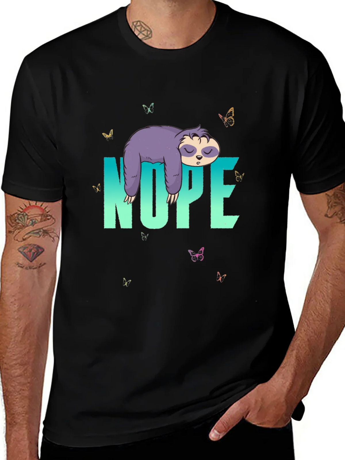 Nope Sloth T-Shirt - Relaxed Casual Wear product image 1