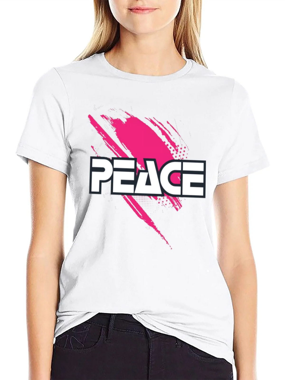 Peace Graphic Black T-Shirt product image 8