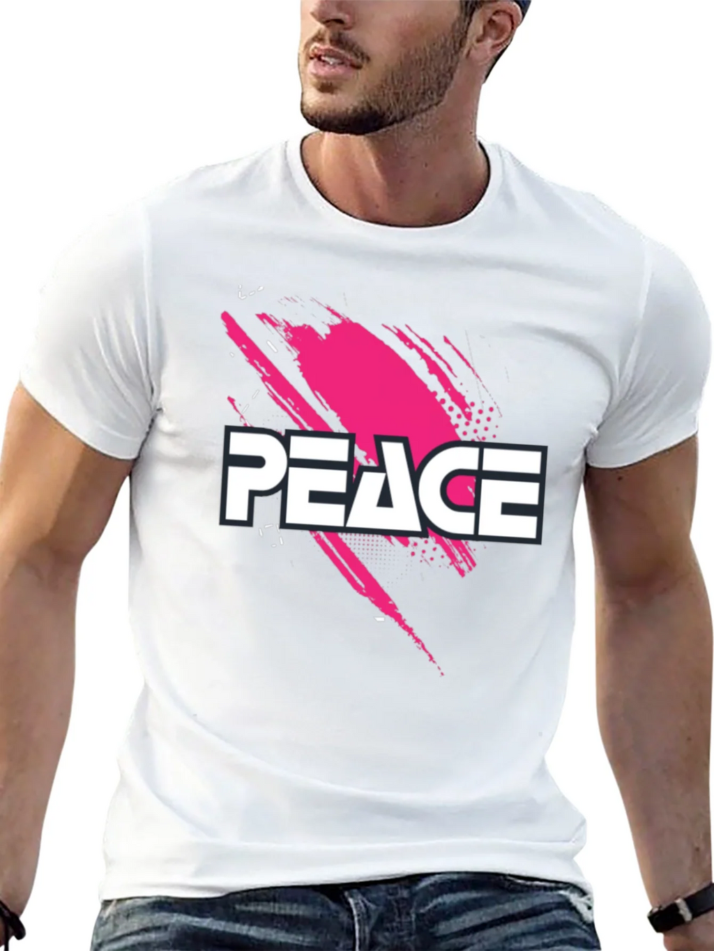 Peace Graphic Black T-Shirt product image 12
