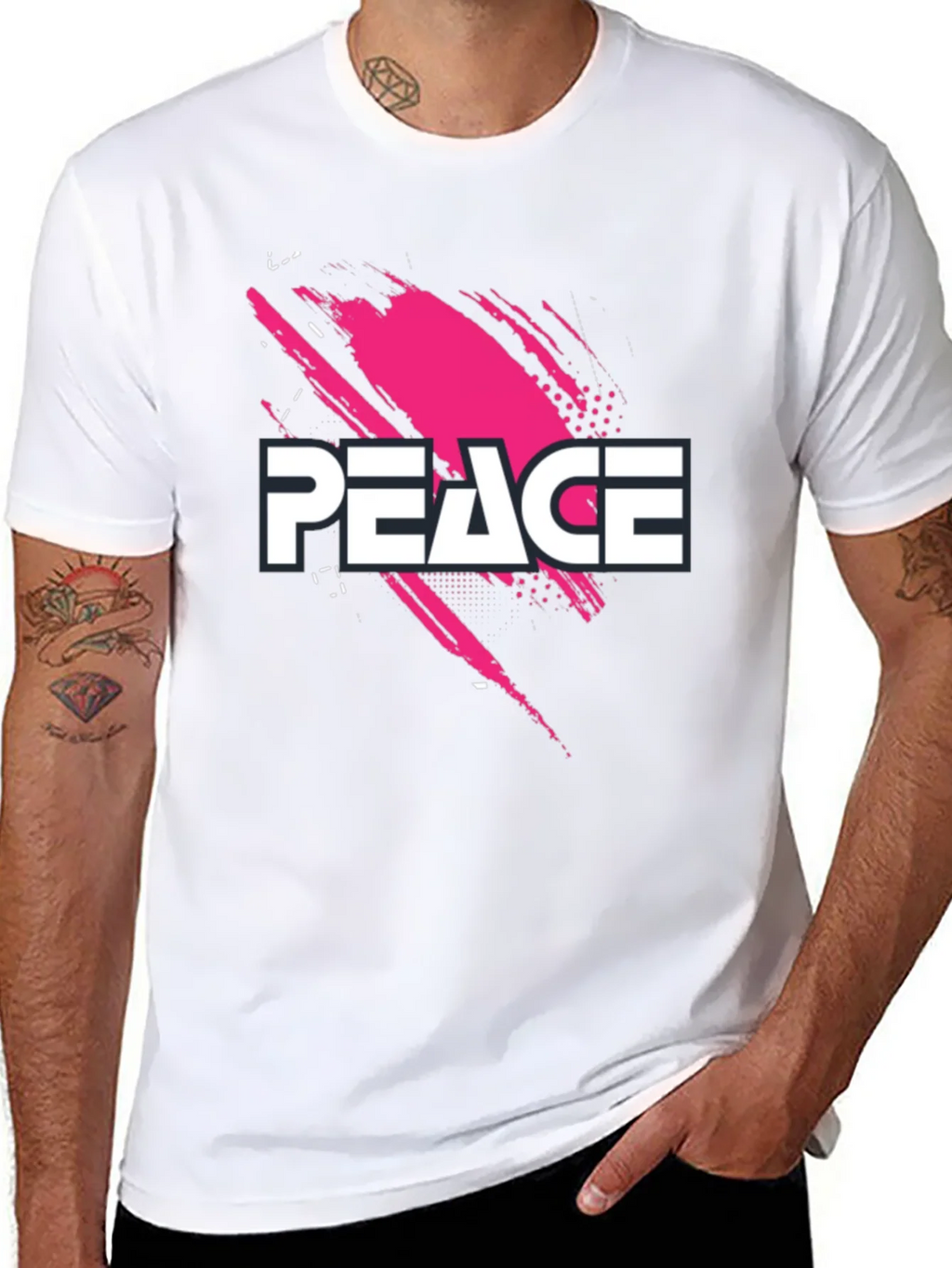 Peace Graphic Black T-Shirt product image 7
