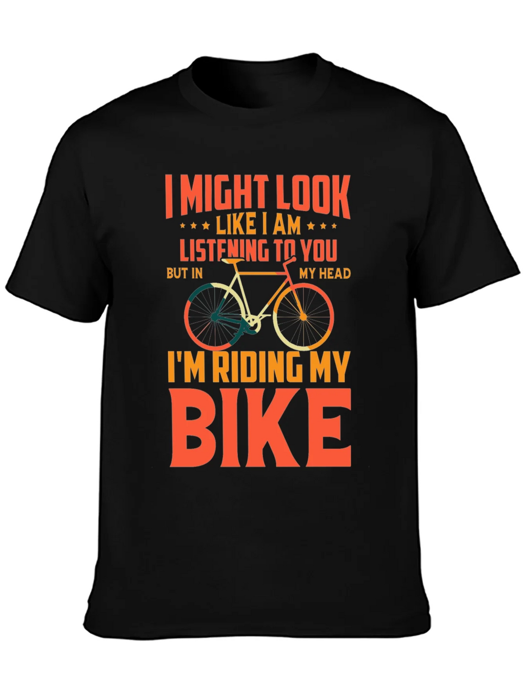 Funny Biking T-Shirt - Im Riding My Bike product image 3