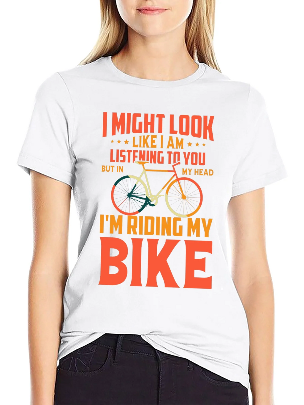 Funny Biking T-Shirt - Im Riding My Bike product image 8