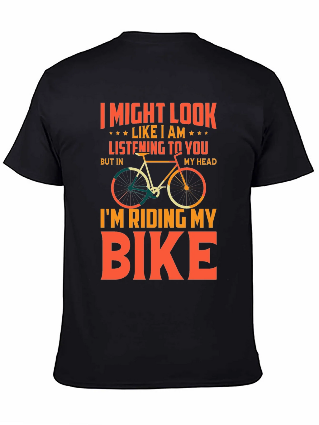 Funny Biking T-Shirt - Im Riding My Bike product image 4