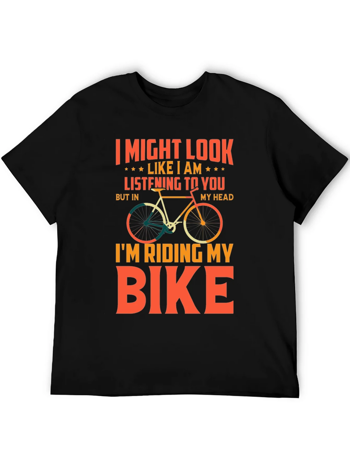 Funny Biking T-Shirt - Im Riding My Bike product image 5