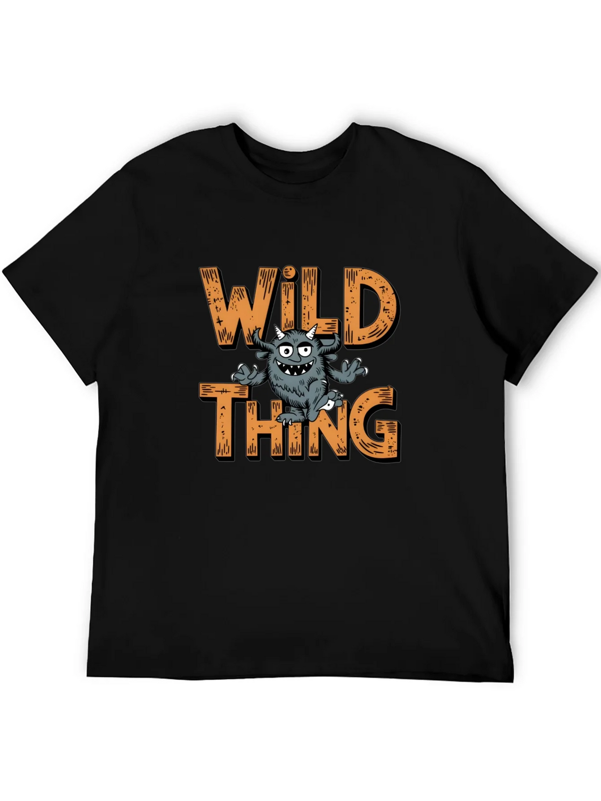 Wild Thing Graphic Print Black T-Shirt product image 5