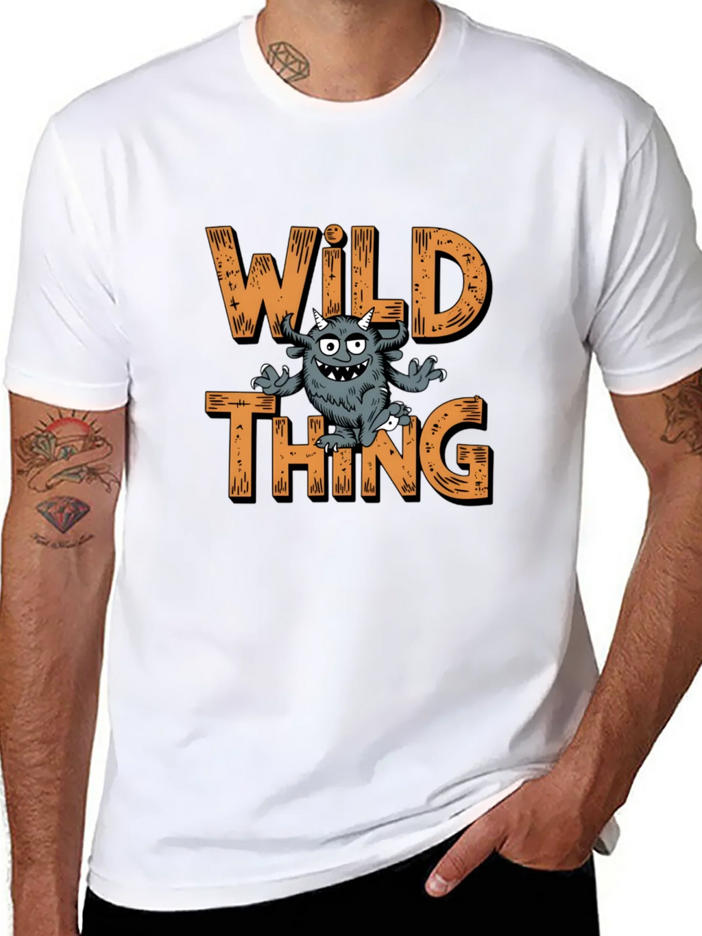 Wild Thing Graphic Print Black T-Shirt product image 7
