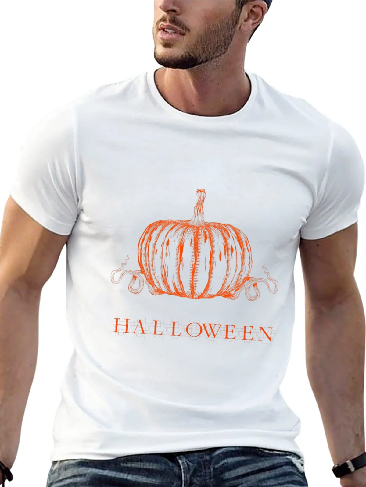 Halloween Pumpkin Graphic Tee product image 10