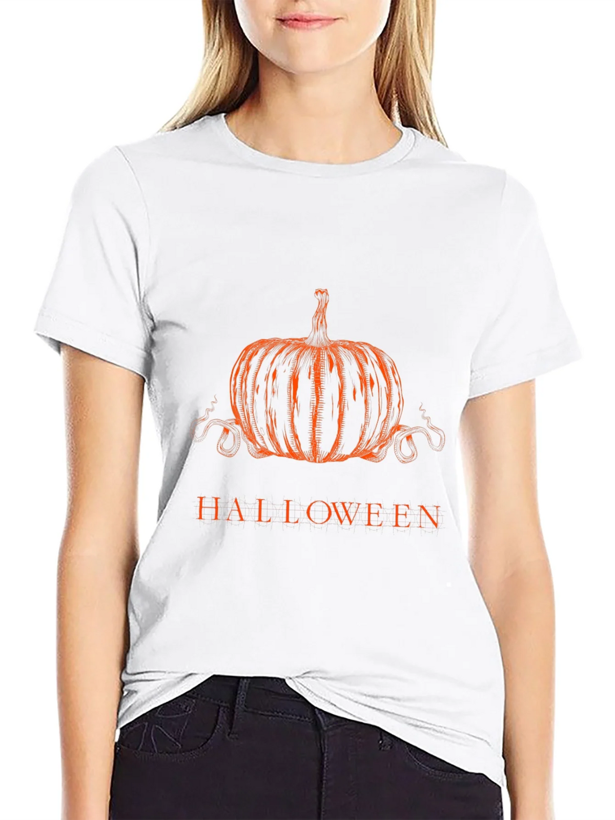 Halloween Pumpkin Graphic Tee product image 6