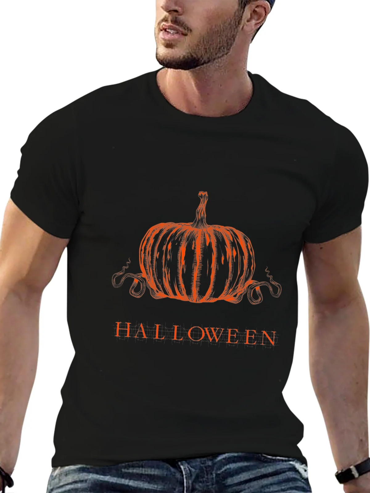 Halloween Pumpkin Graphic Tee product image 4