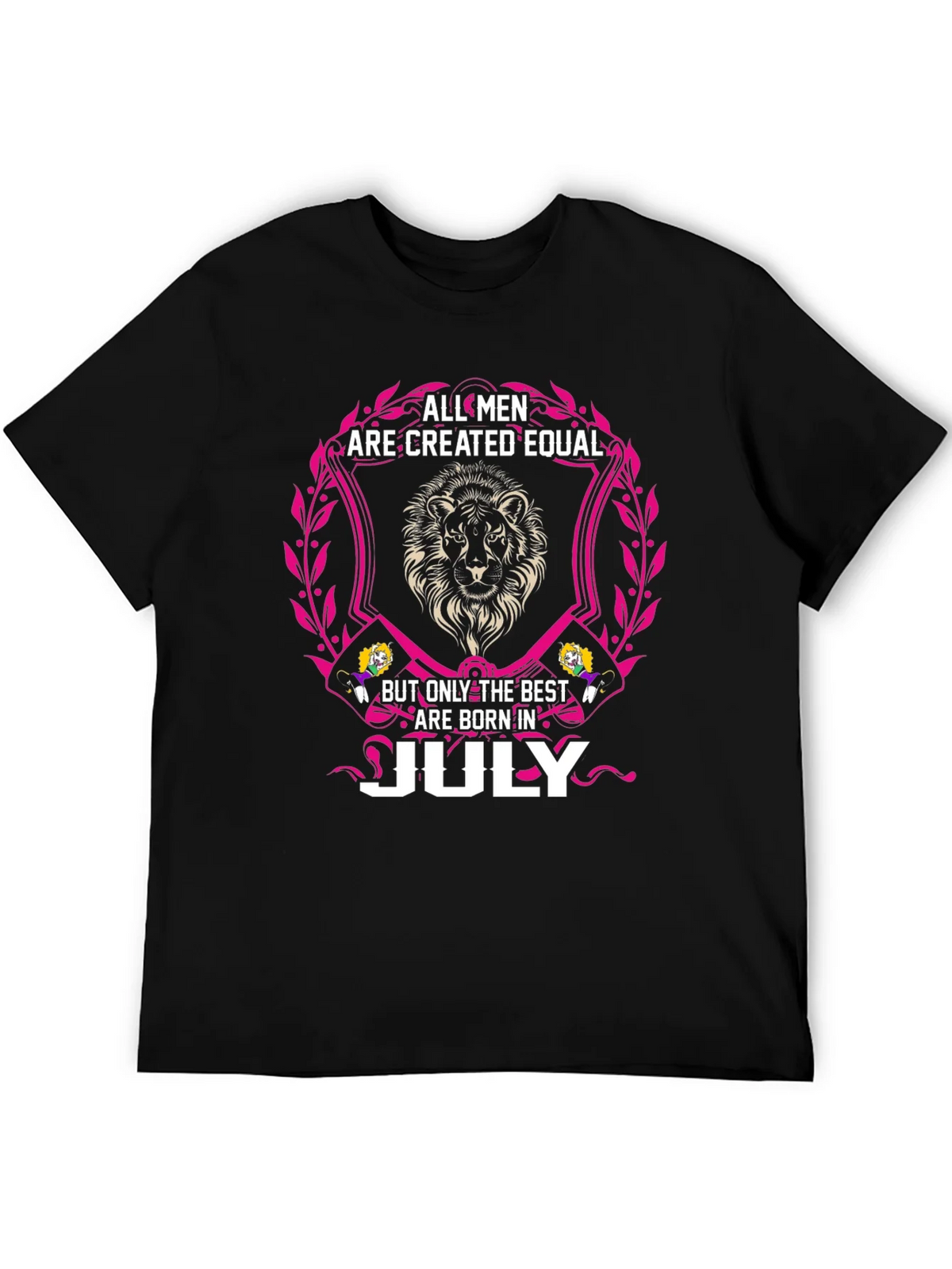 July Birthday Lion Mens T-Shirt product image 5