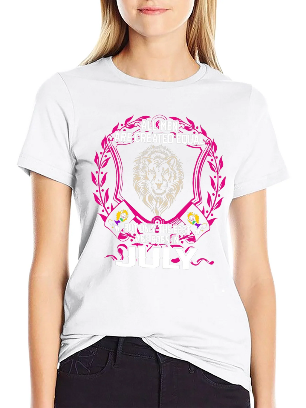 July Birthday Lion Mens T-Shirt product image 8