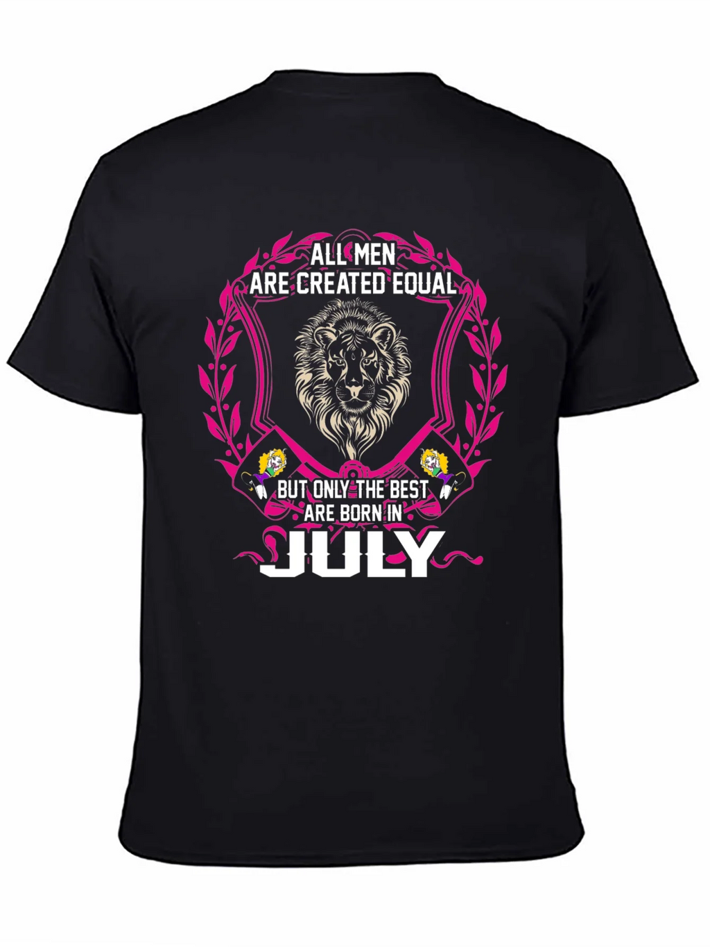 July Birthday Lion Mens T-Shirt product image 4