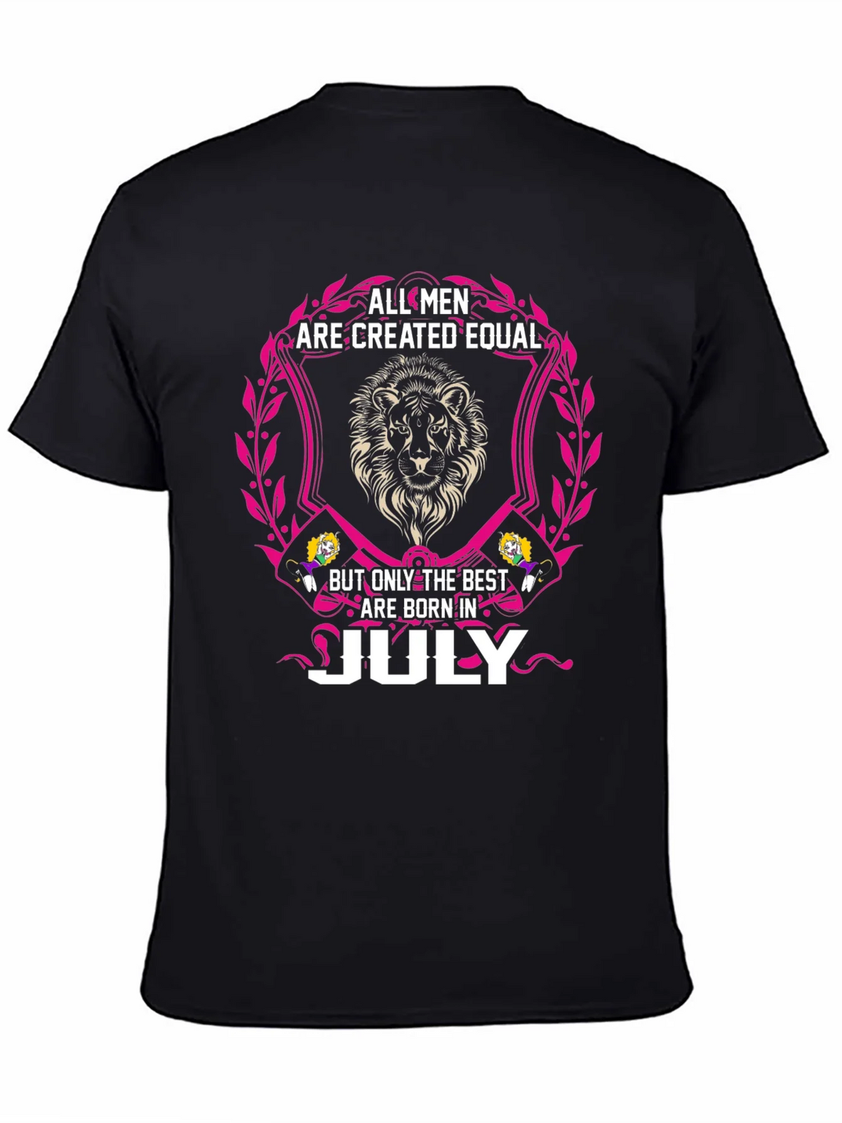 July Birthday Lion Mens T-Shirt product image 4