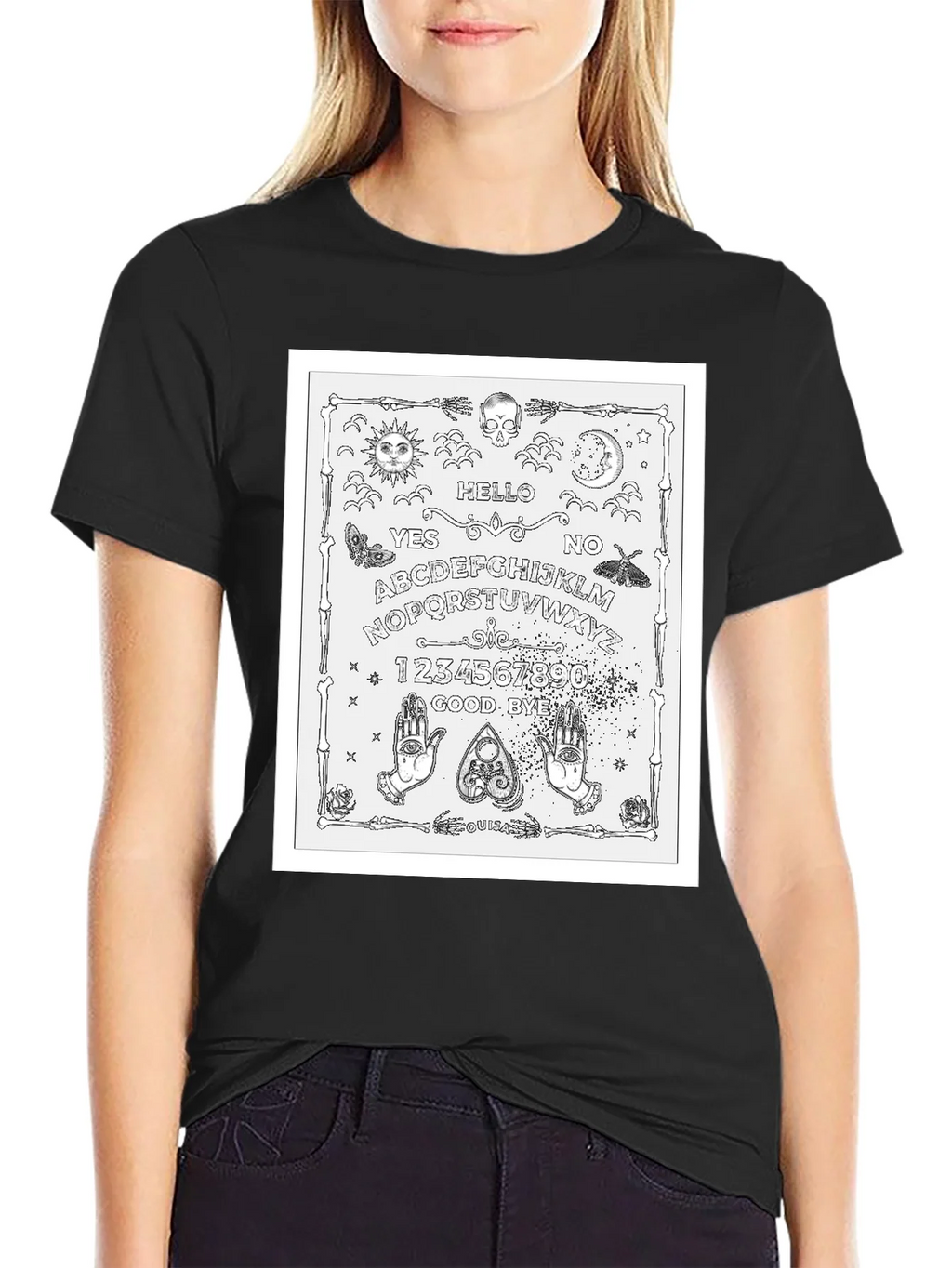 Ouija Board Graphic T-Shirt - Black product image 2