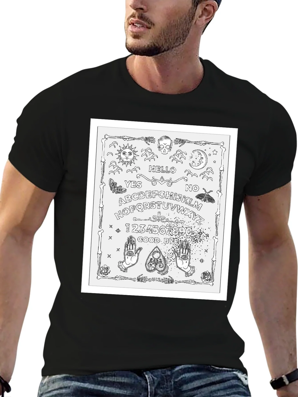 Ouija Board Graphic T-Shirt - Black product image 5